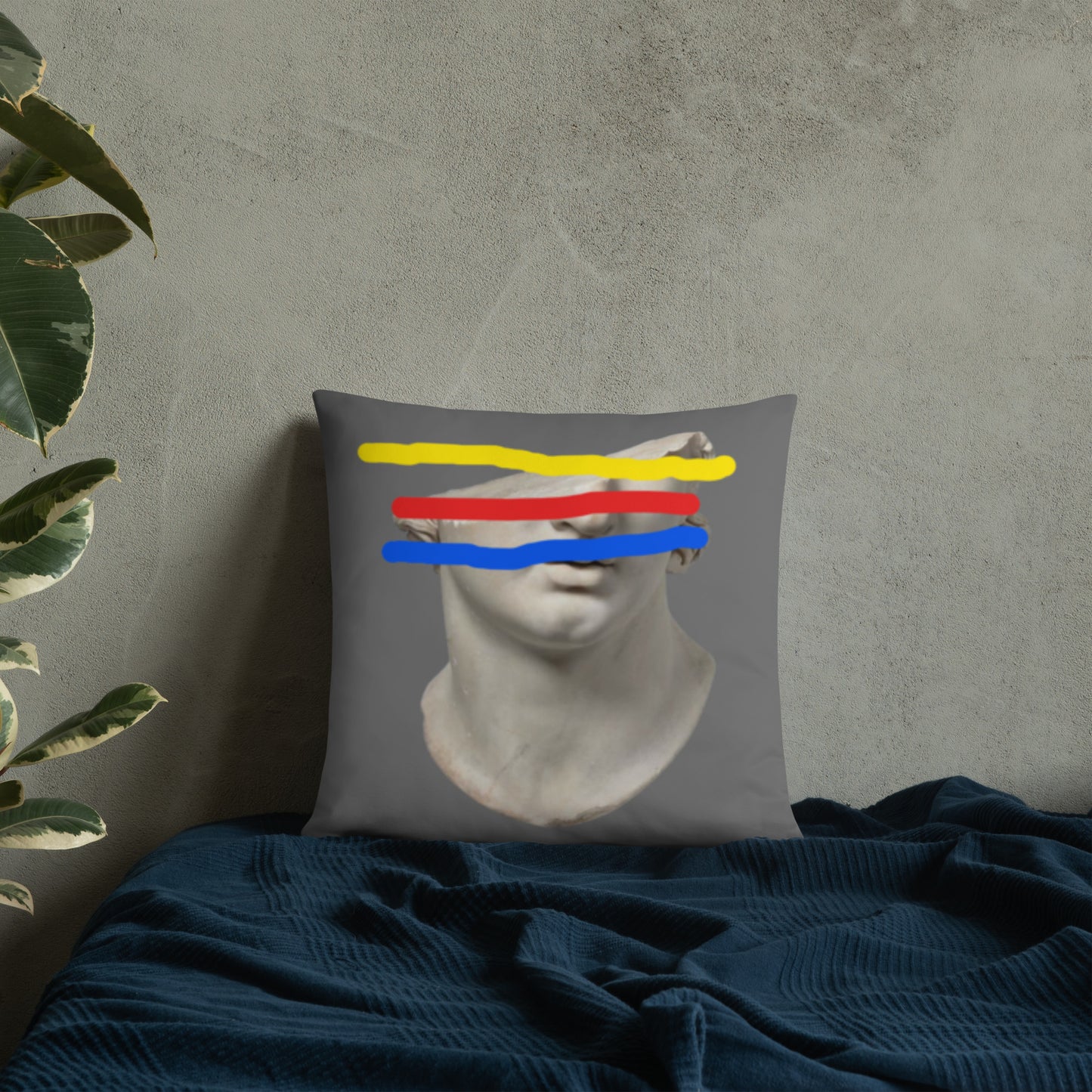 "Greek Graffiti" Basic Pillow