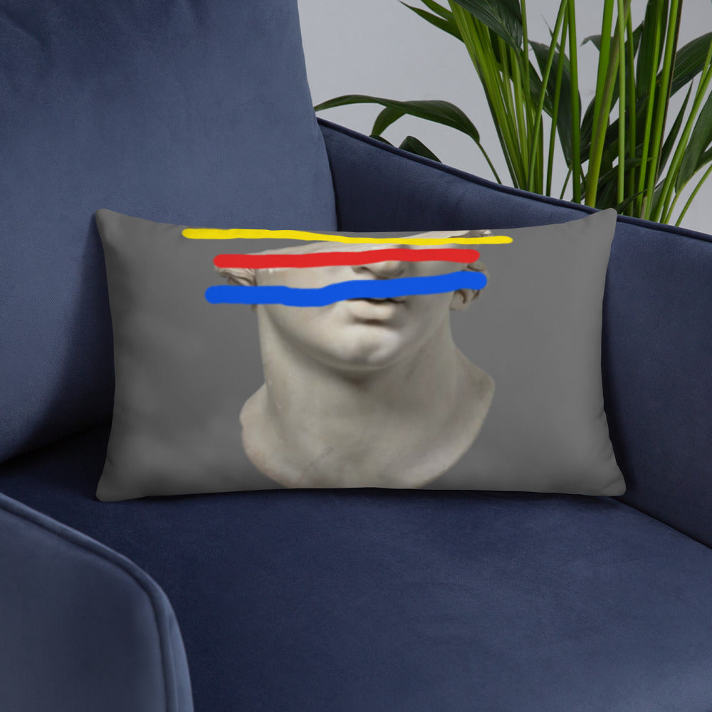 "Greek Graffiti" Basic Pillow