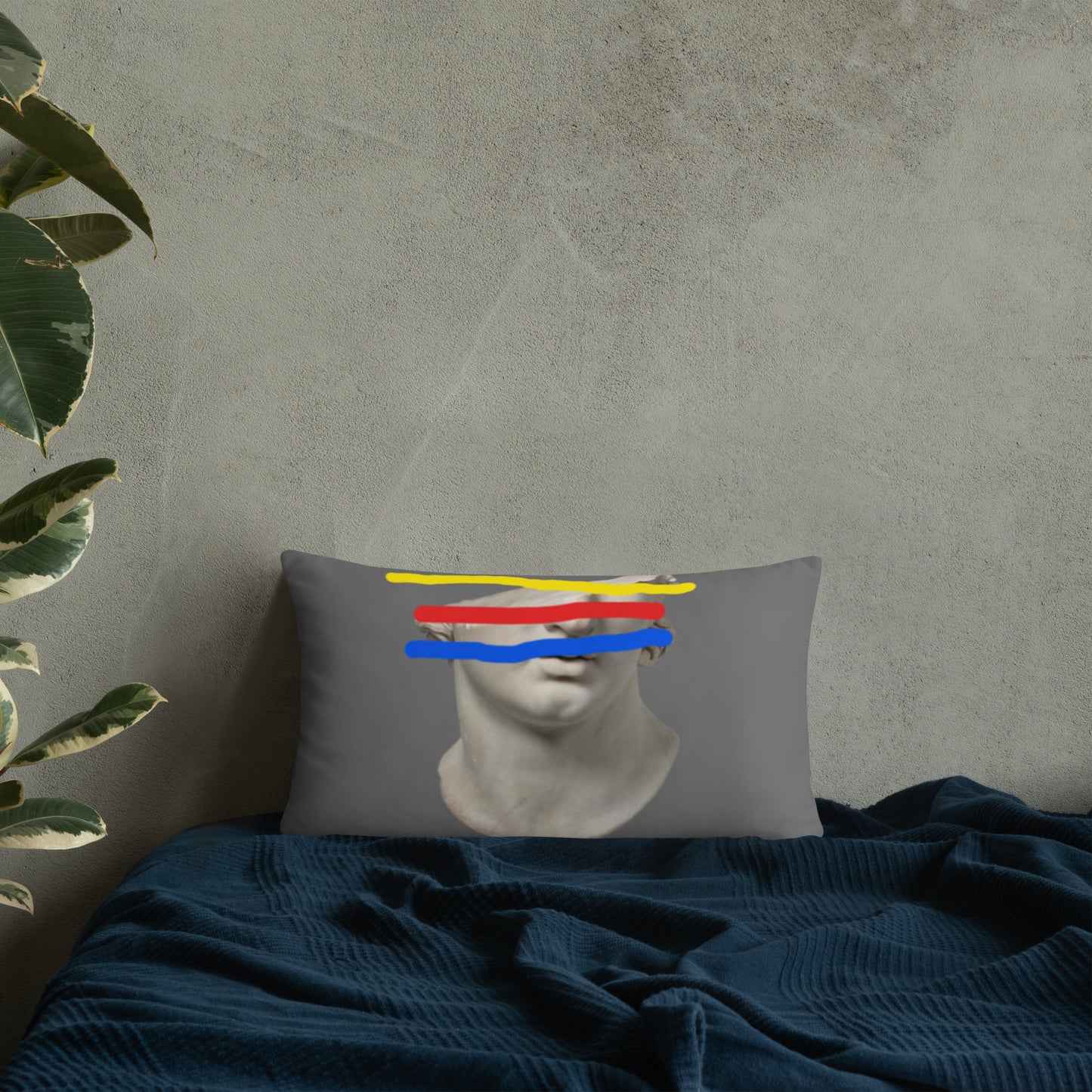 "Greek Graffiti" Basic Pillow