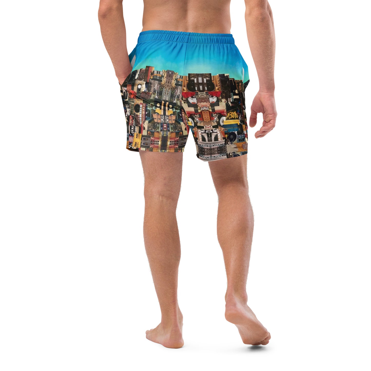 "Boogie Down Bronx" Men's swim trunks