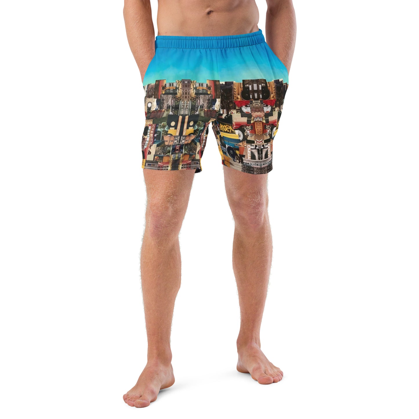 "Boogie Down Bronx" Men's swim trunks