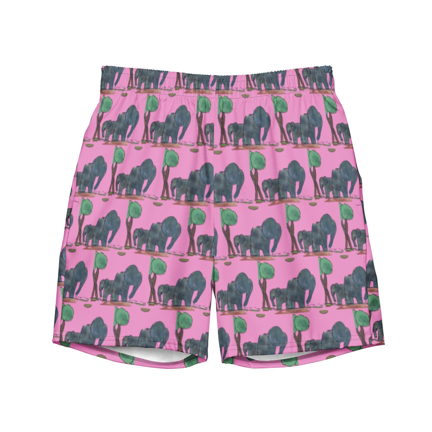 "Elephants" Men's swim trunks