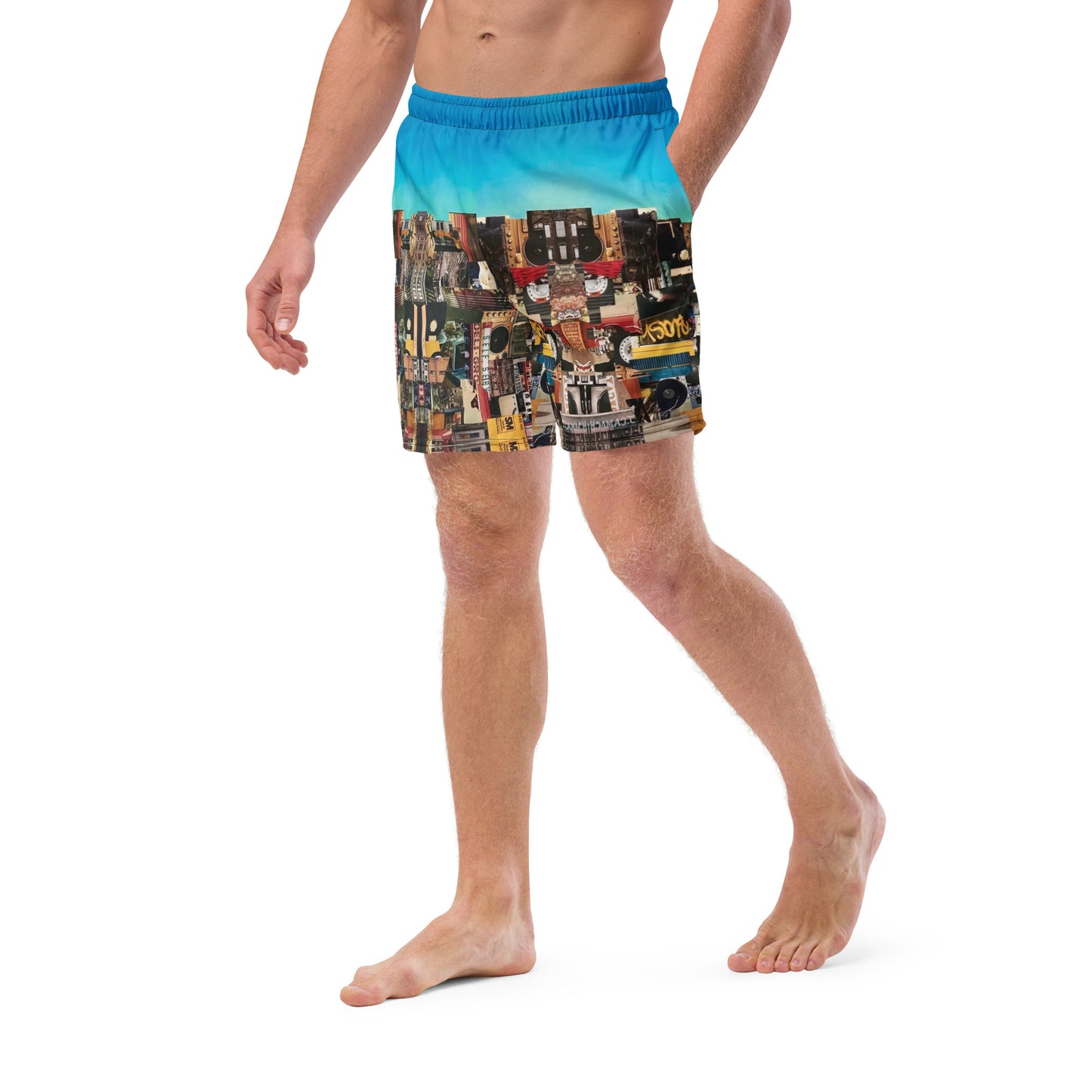 "Boogie Down Bronx" Men's swim trunks