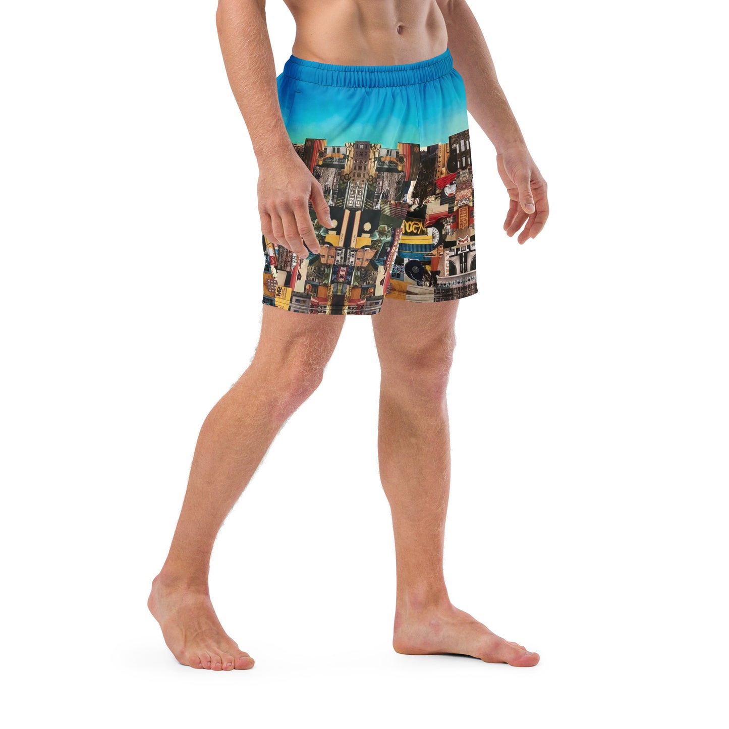 "Boogie Down Bronx" Men's swim trunks