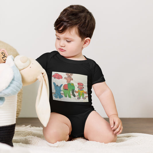 "Toys" Baby short sleeve one piece