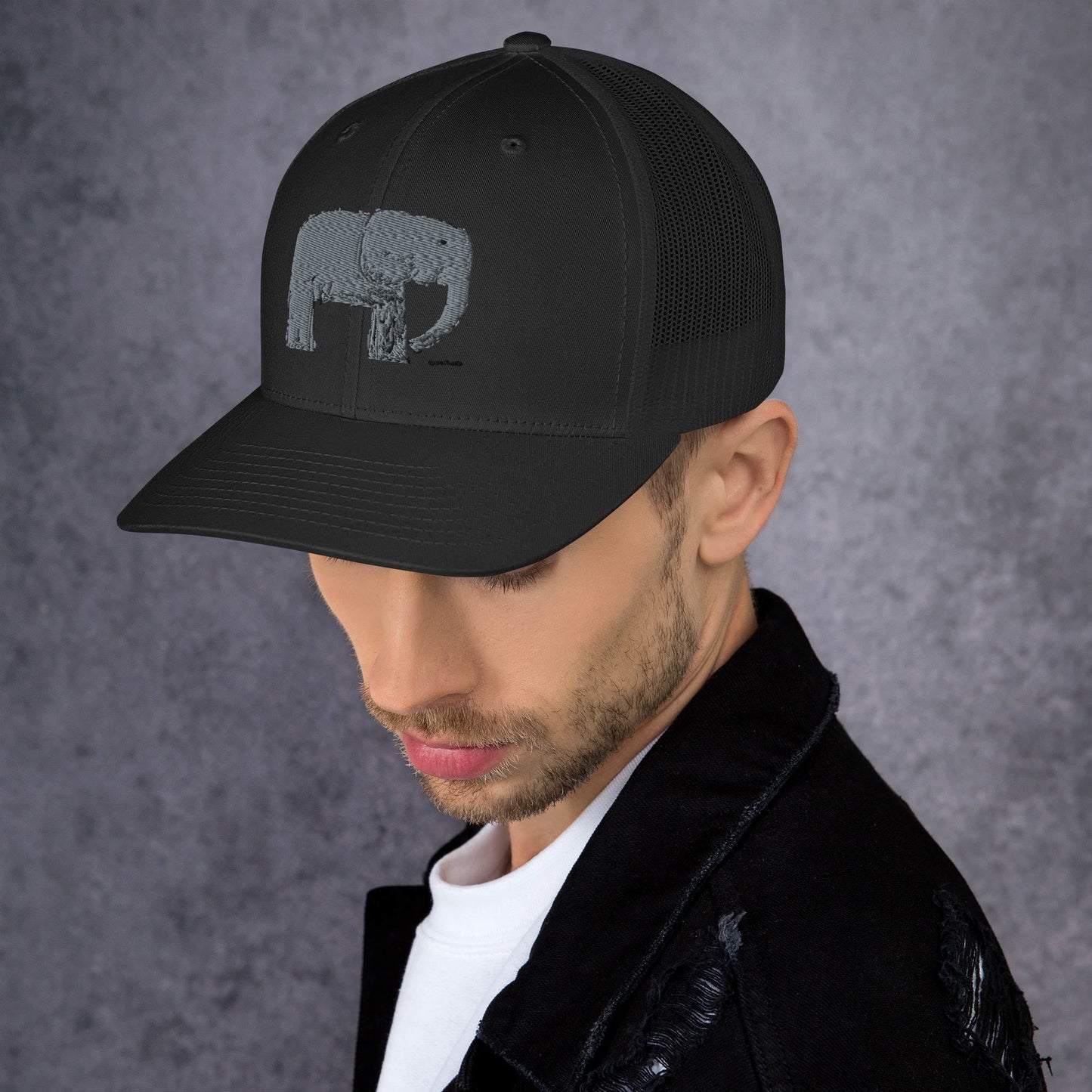 "Elephants" by Ryzen Trucker Cap