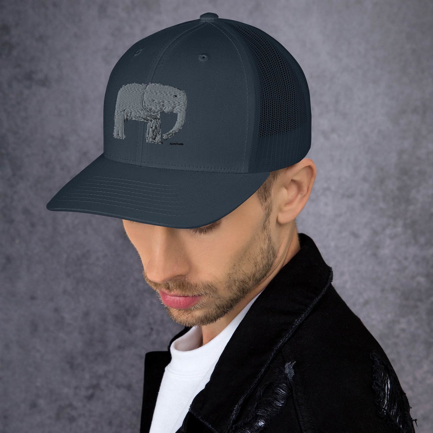 "Elephants" by Ryzen Trucker Cap