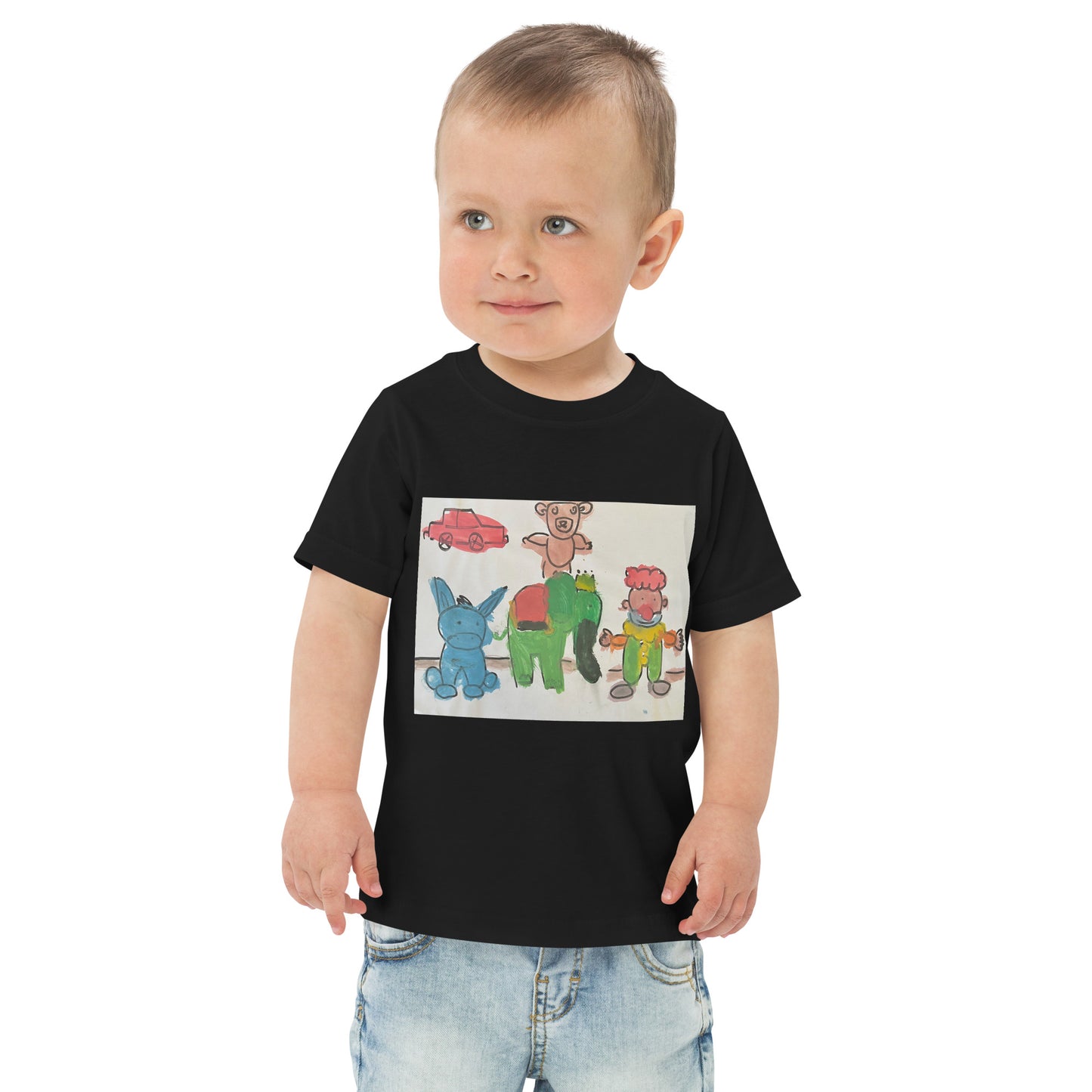 "TOYS" Toddler jersey t-shirt