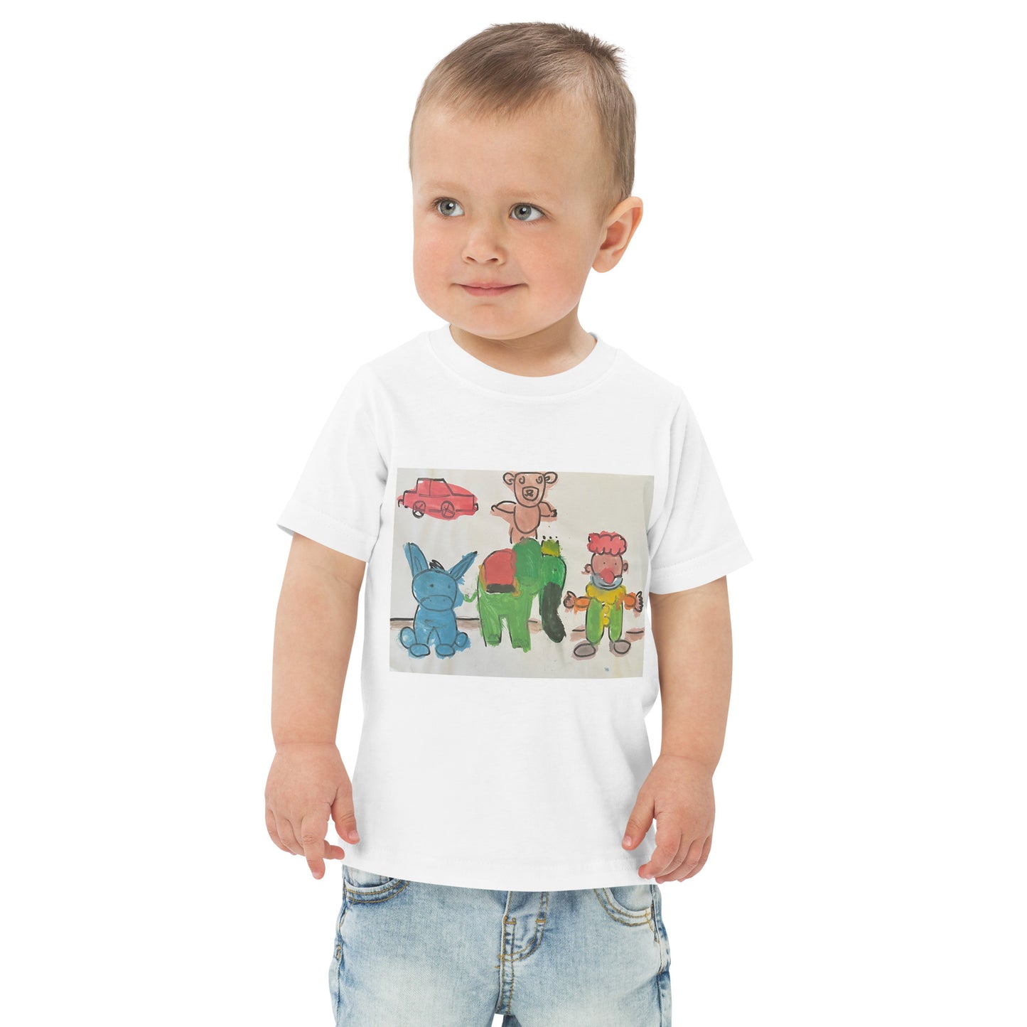 "TOYS" Toddler jersey t-shirt