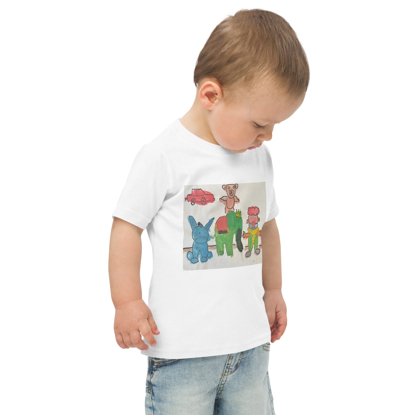 "TOYS" Toddler jersey t-shirt