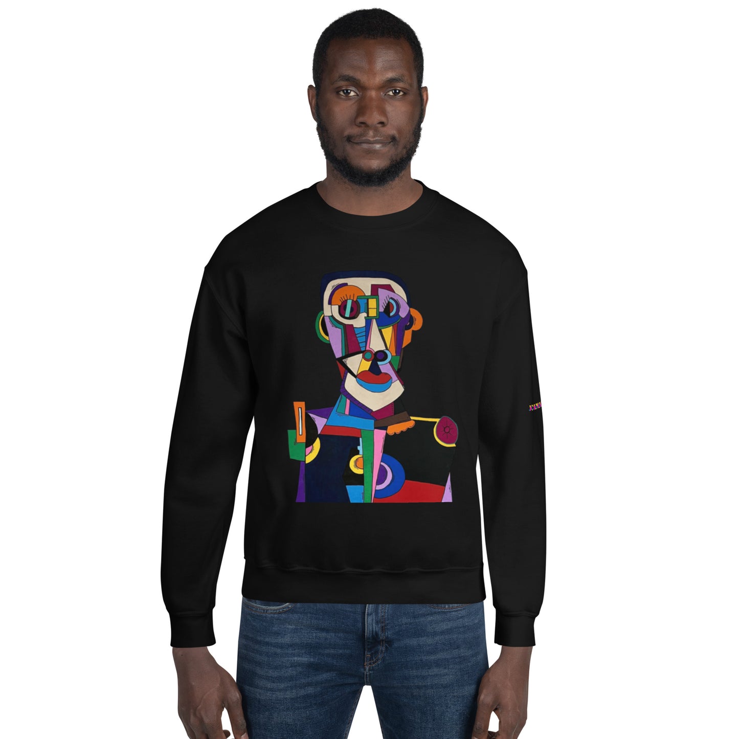 "Frantic scholar in search of happiness"Unisex Sweatshirt