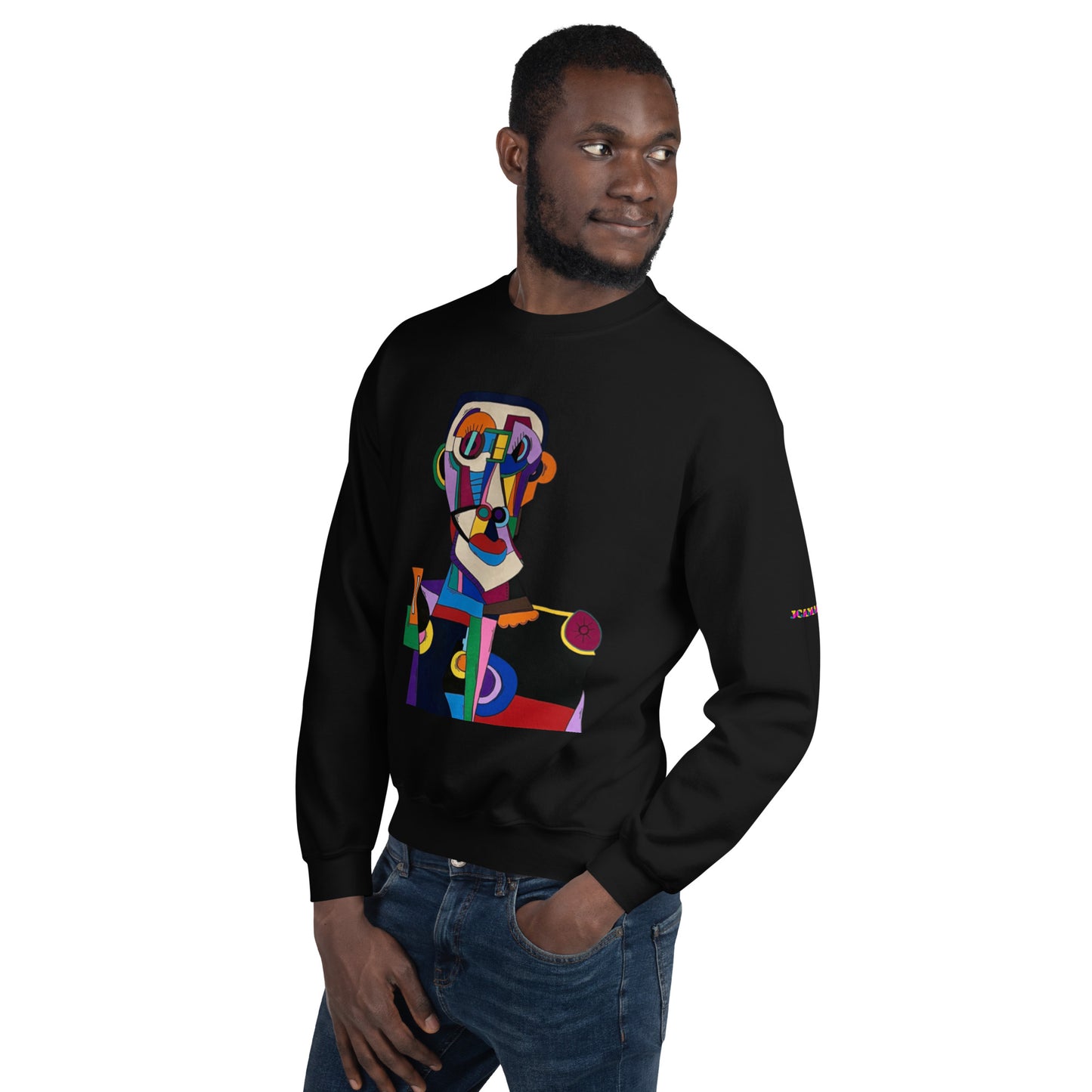 "Frantic scholar in search of happiness"Unisex Sweatshirt