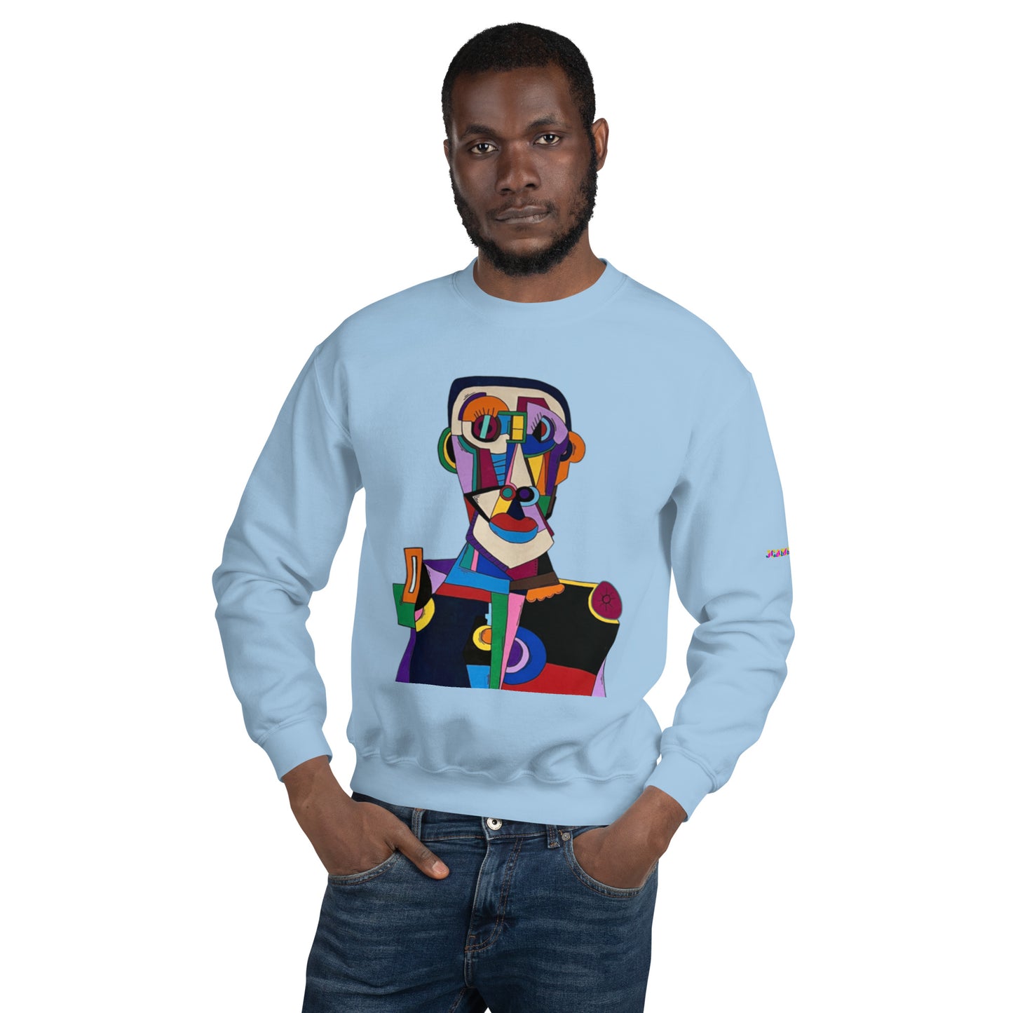 "Frantic scholar in search of happiness"Unisex Sweatshirt