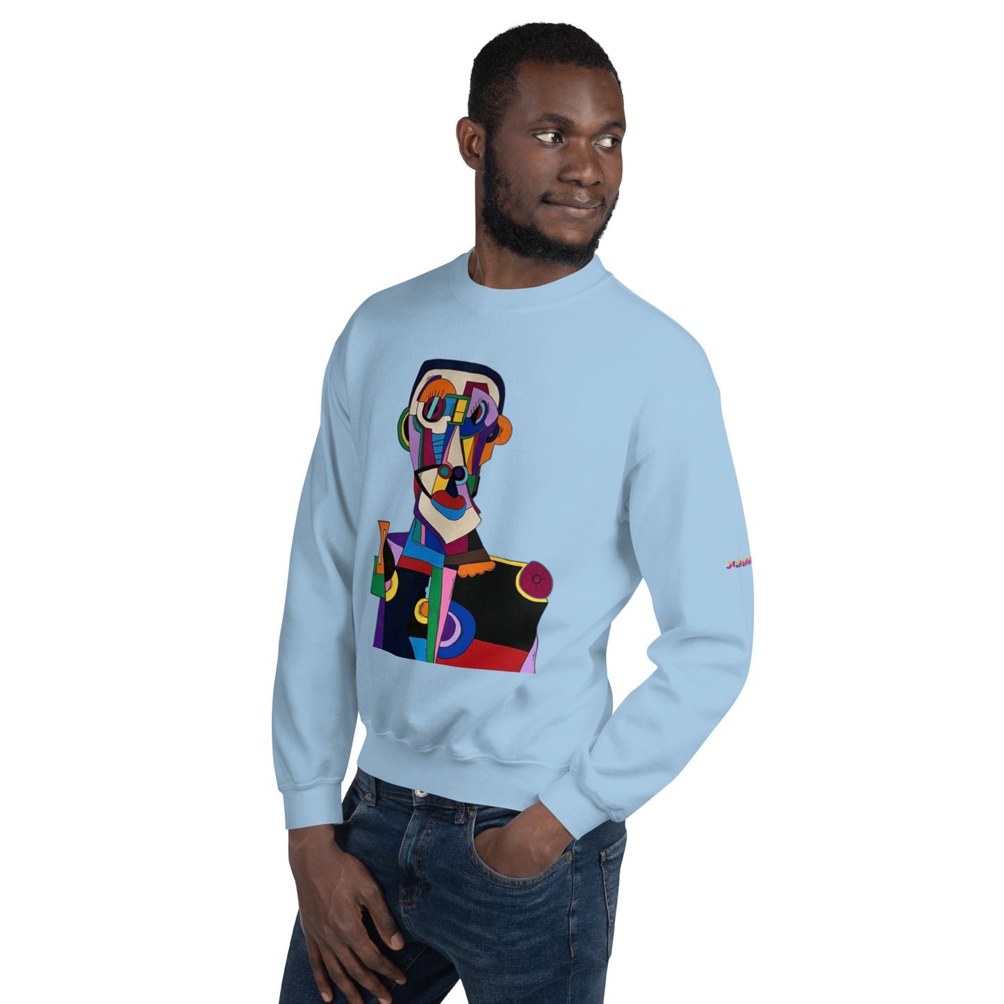 "Frantic scholar in search of happiness"Unisex Sweatshirt