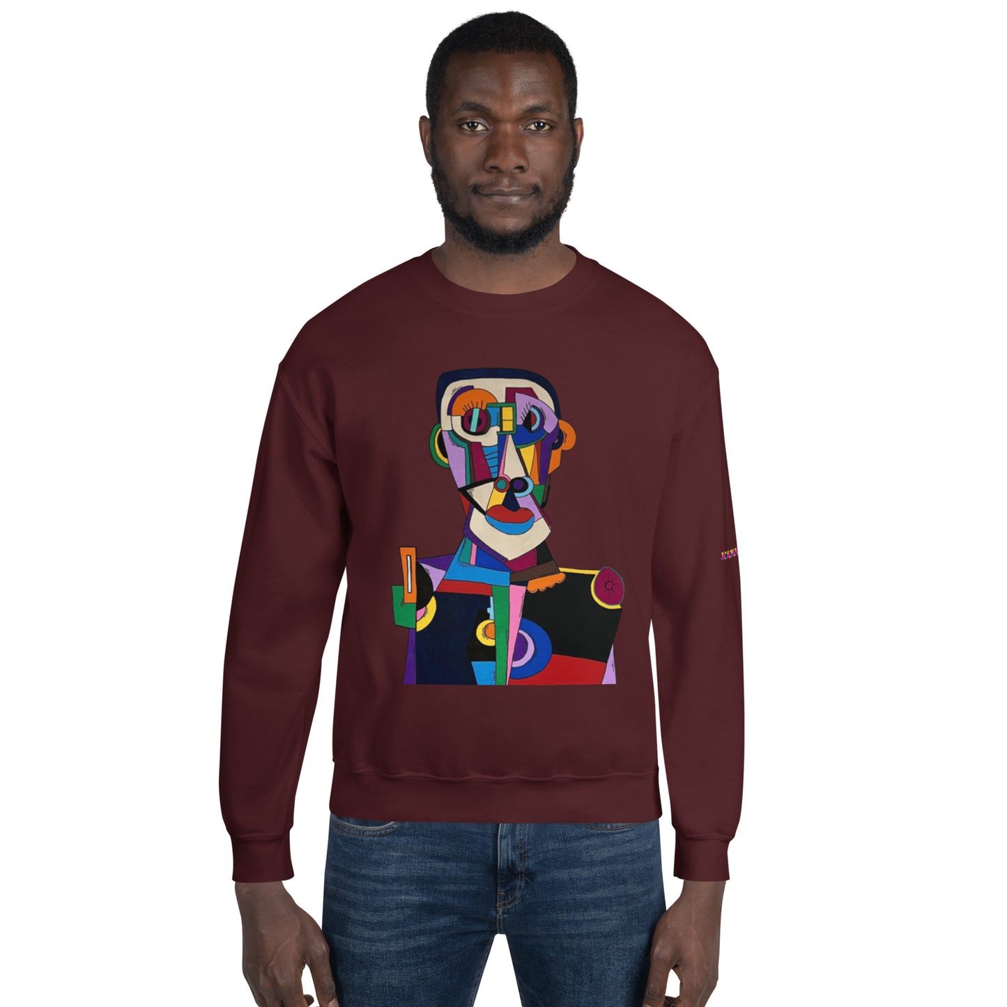 "Frantic scholar in search of happiness"Unisex Sweatshirt