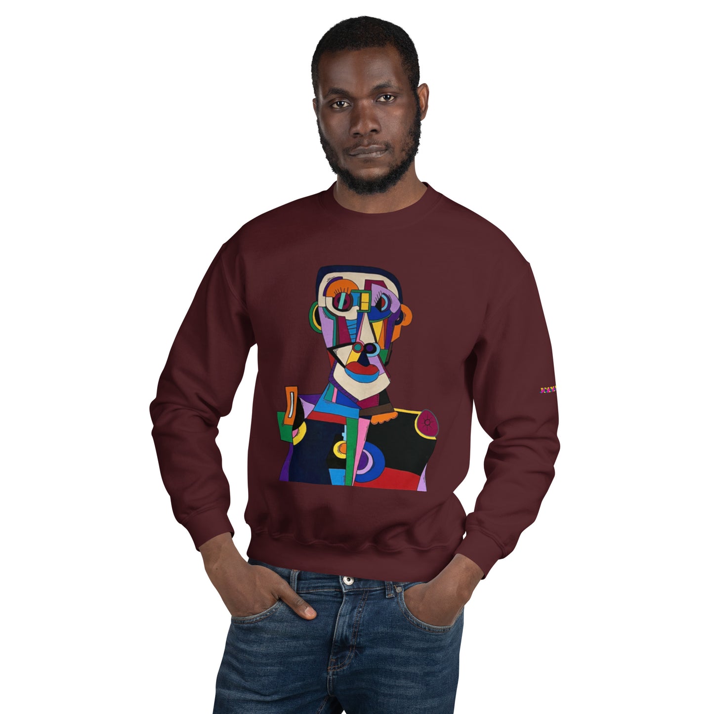 "Frantic scholar in search of happiness"Unisex Sweatshirt