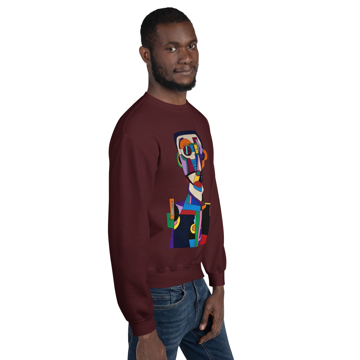 "Frantic scholar in search of happiness"Unisex Sweatshirt