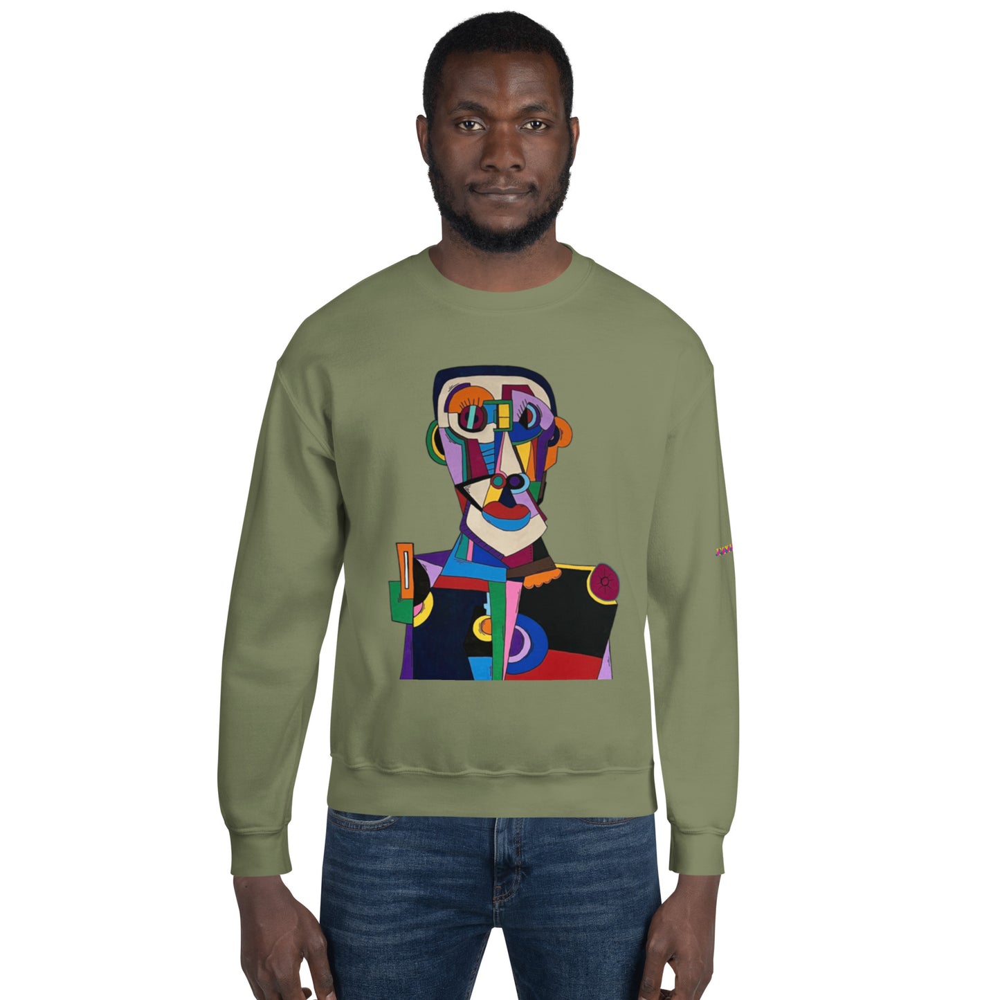 "Frantic scholar in search of happiness"Unisex Sweatshirt