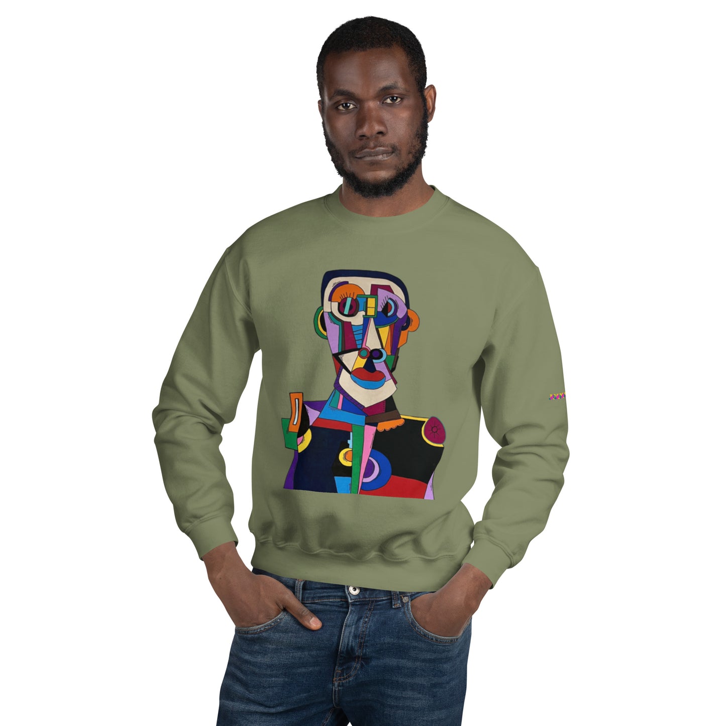 "Frantic scholar in search of happiness"Unisex Sweatshirt