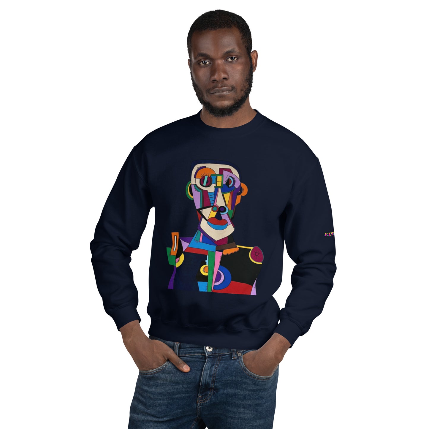 "Frantic scholar in search of happiness"Unisex Sweatshirt