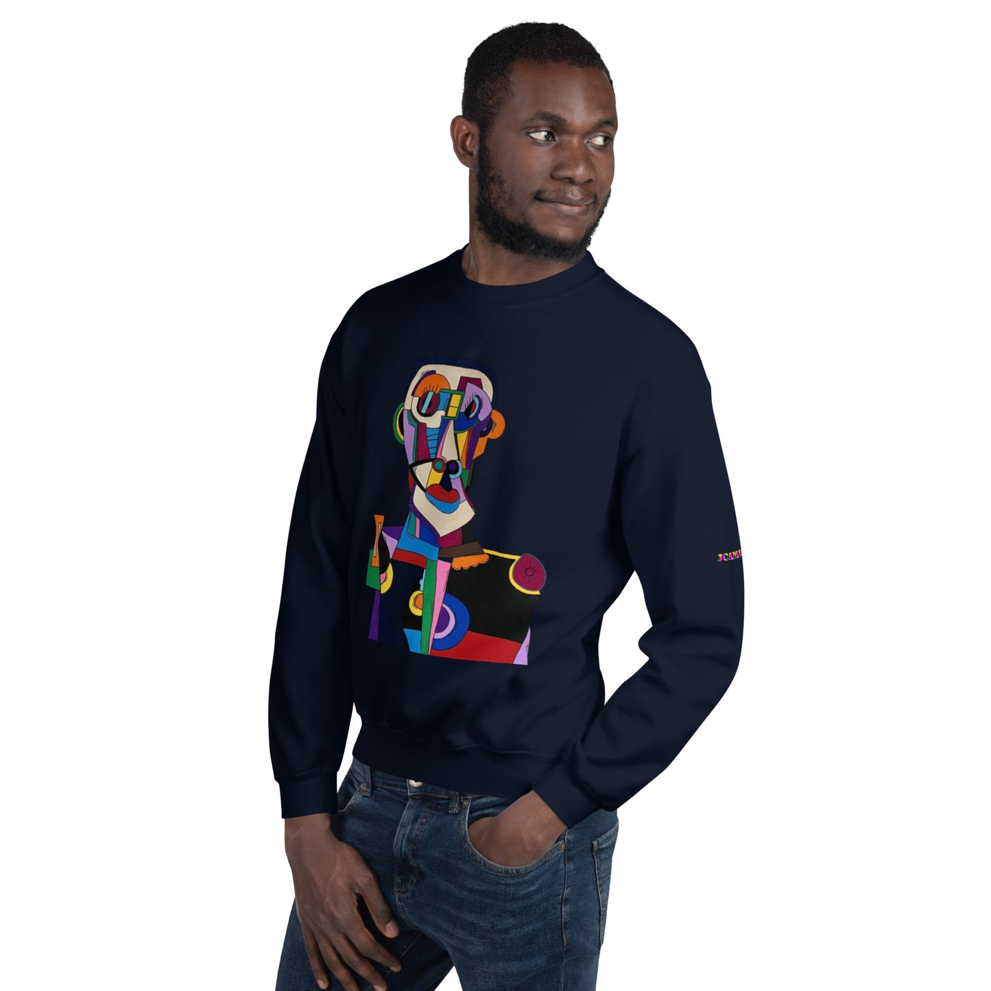 "Frantic scholar in search of happiness"Unisex Sweatshirt