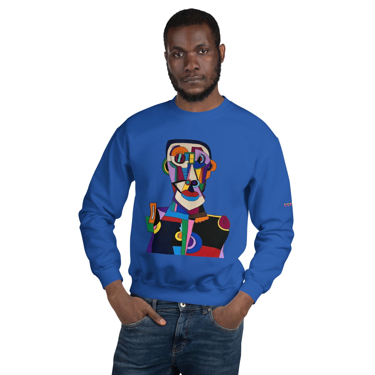 "Frantic scholar in search of happiness"Unisex Sweatshirt