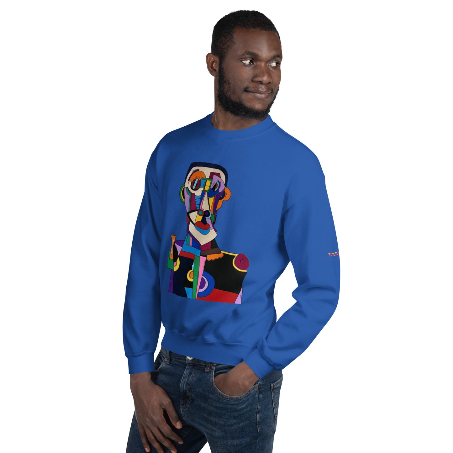 "Frantic scholar in search of happiness"Unisex Sweatshirt