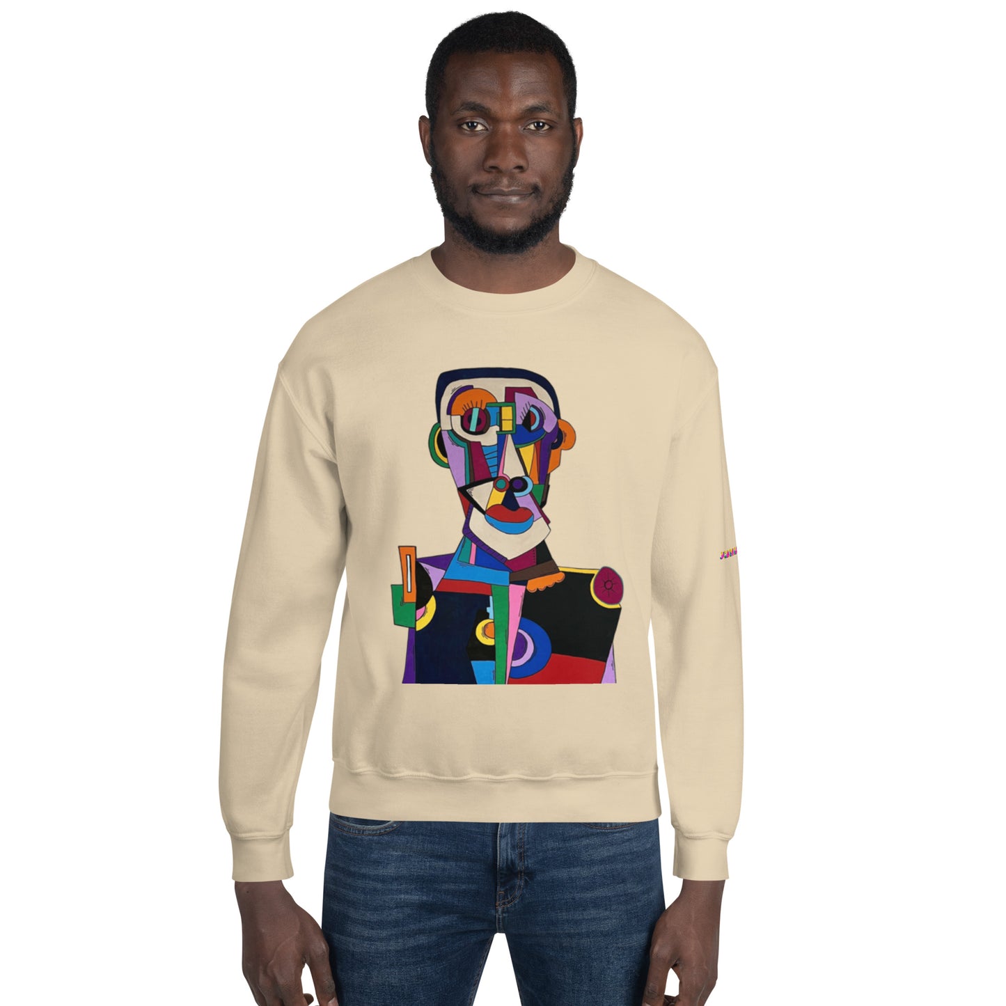 "Frantic scholar in search of happiness"Unisex Sweatshirt