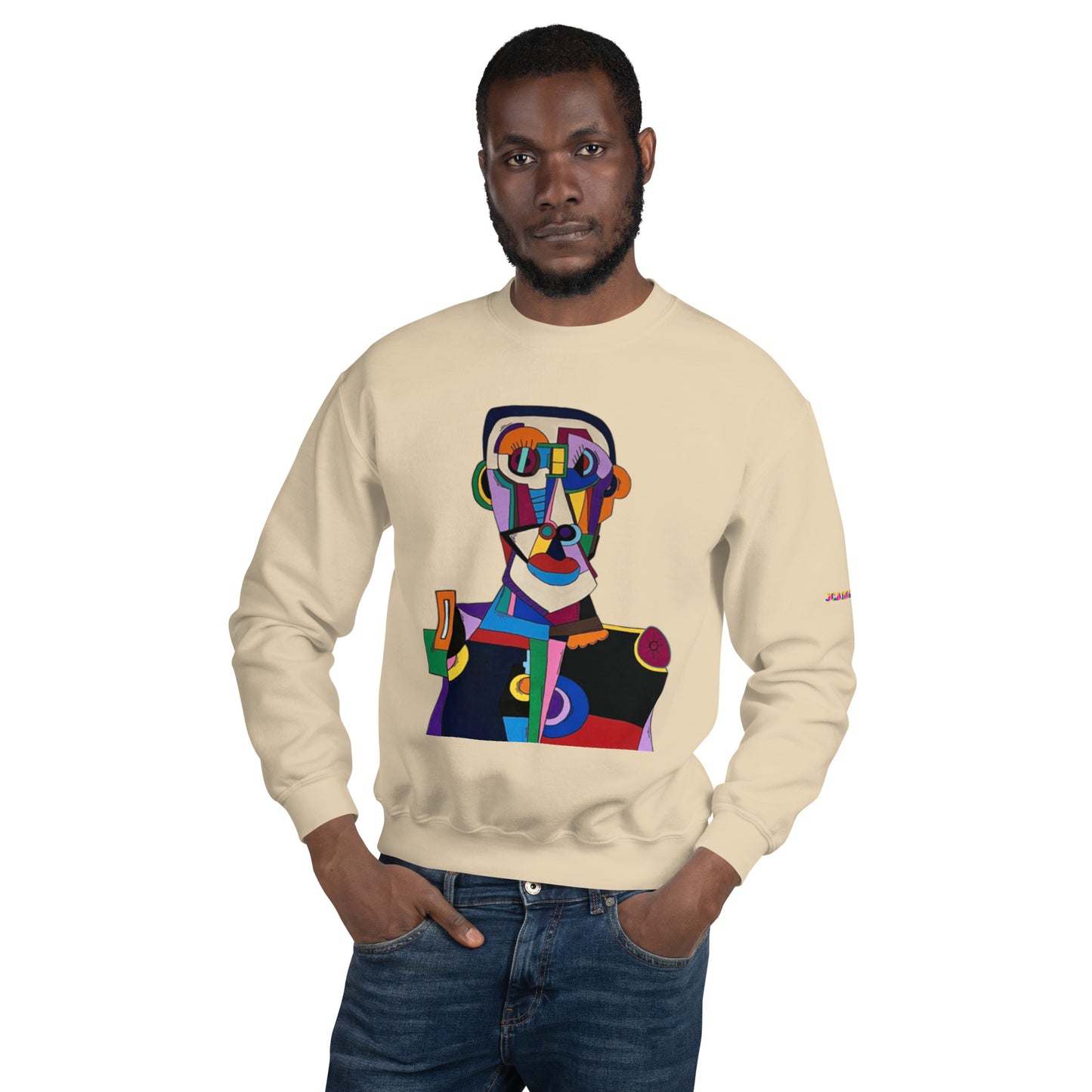 "Frantic scholar in search of happiness"Unisex Sweatshirt