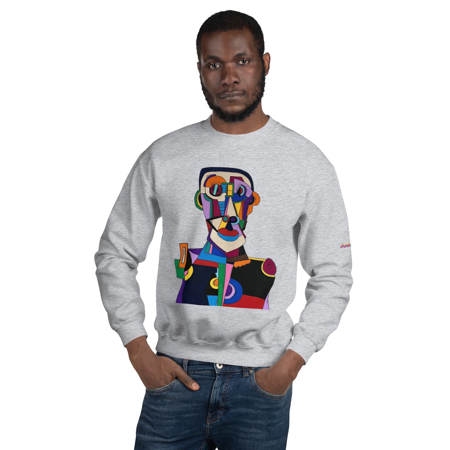 "Frantic scholar in search of happiness"Unisex Sweatshirt