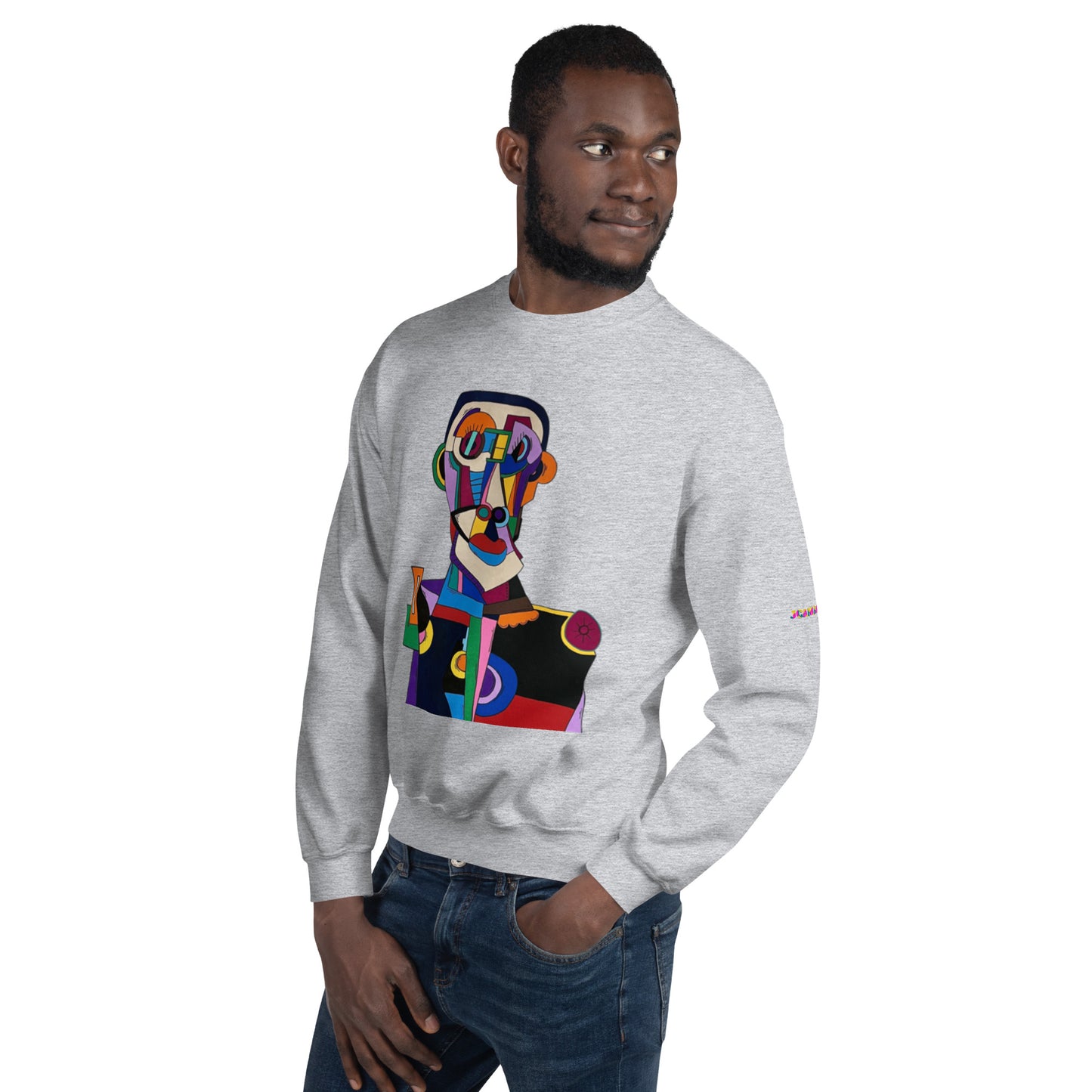 "Frantic scholar in search of happiness"Unisex Sweatshirt