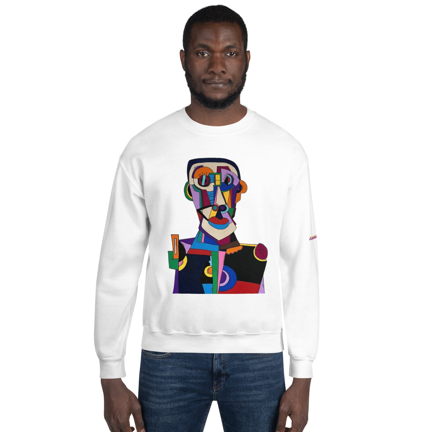 "Frantic scholar in search of happiness"Unisex Sweatshirt