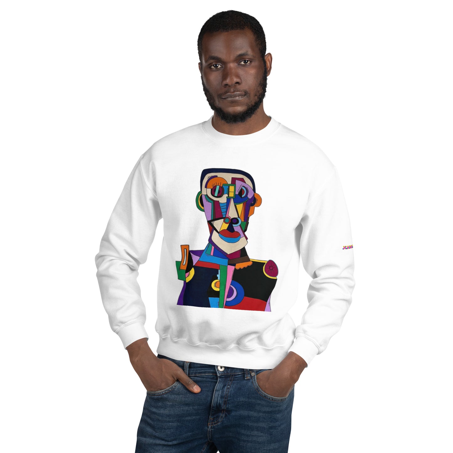 "Frantic scholar in search of happiness"Unisex Sweatshirt