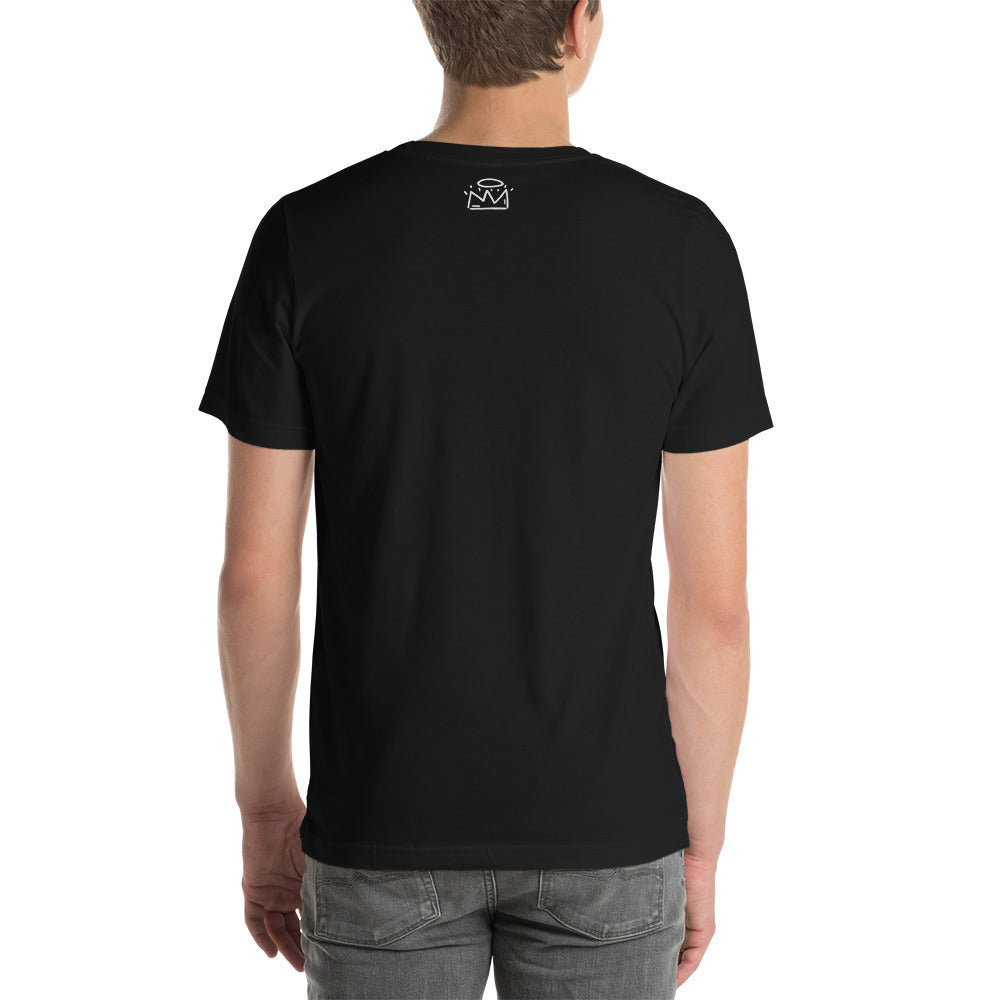 "King and Queen" all black Unisex t-shirt