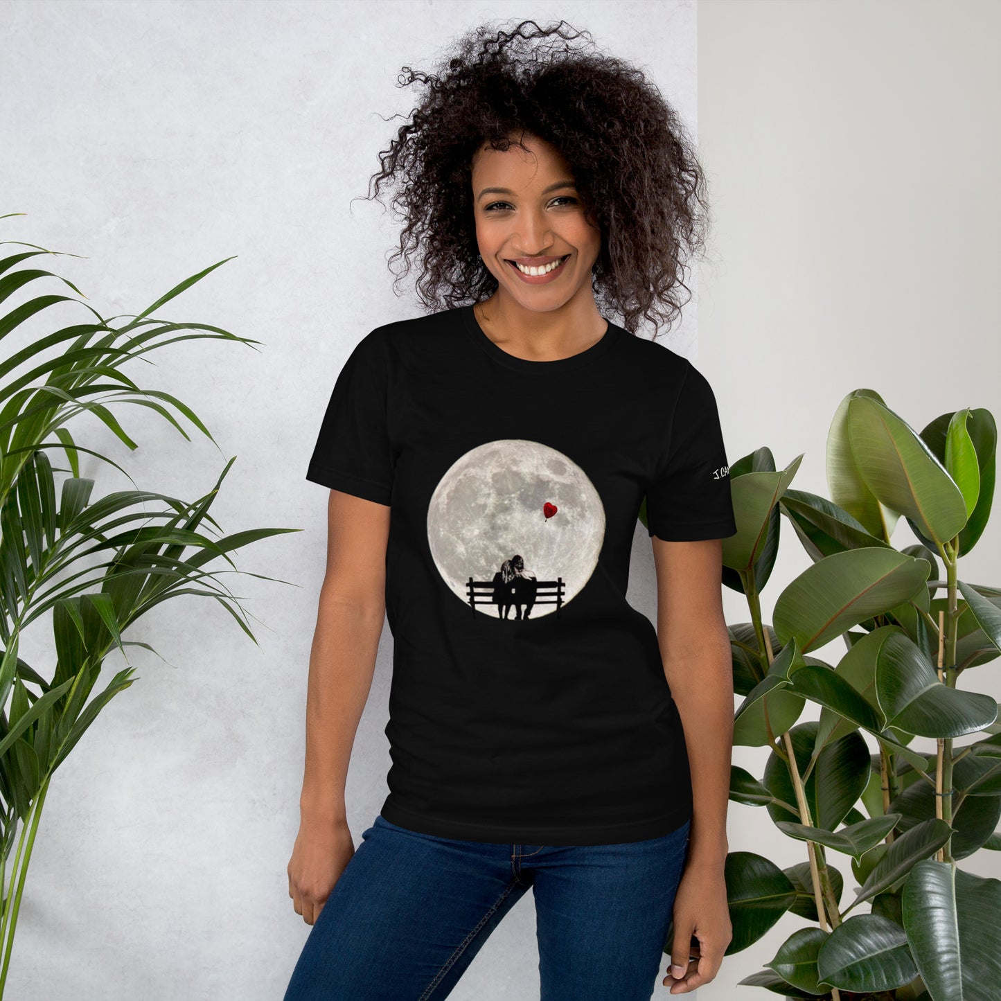 "moon" Unisex t-shirt