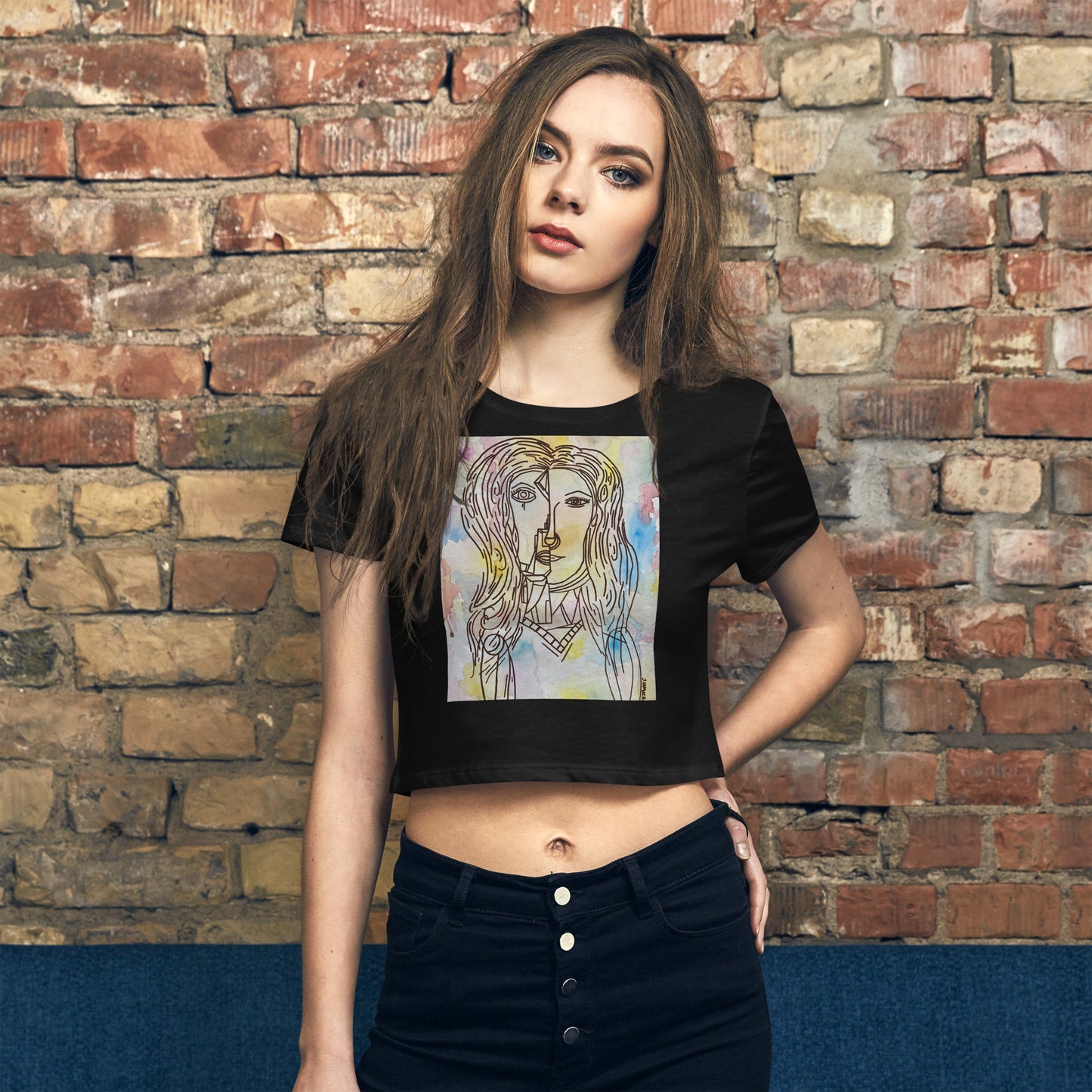 La Mujer as Hermosa Women’s Crop Tee