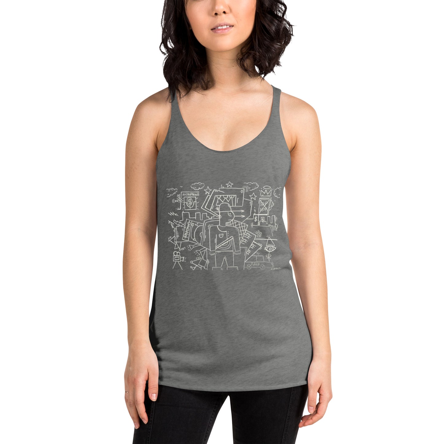 " Life and fame" Women's Racerback Tank