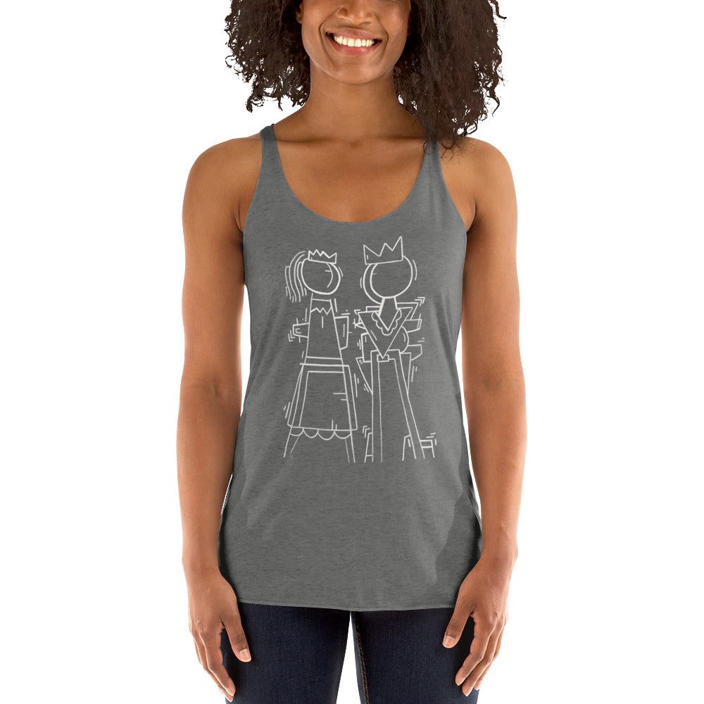 " King and Queen" Women's Racerback Tank