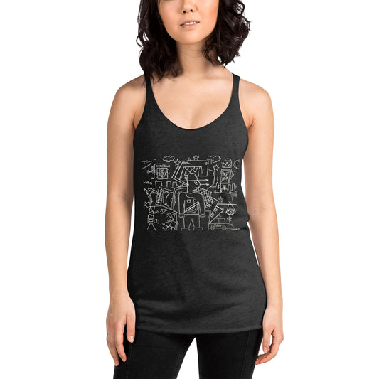 " Life and fame" Women's Racerback Tank