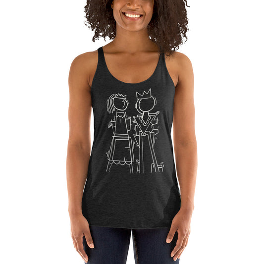 " King and Queen" Women's Racerback Tank