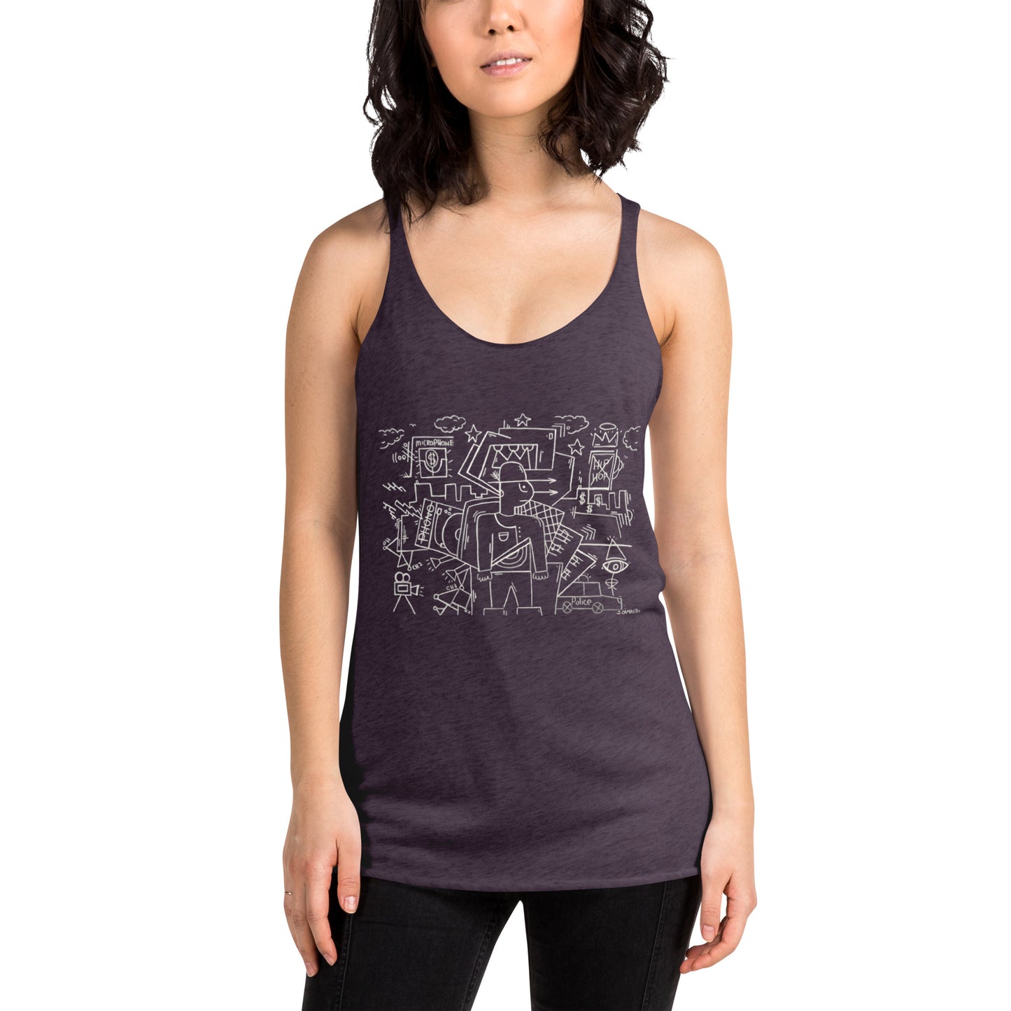 " Life and fame" Women's Racerback Tank