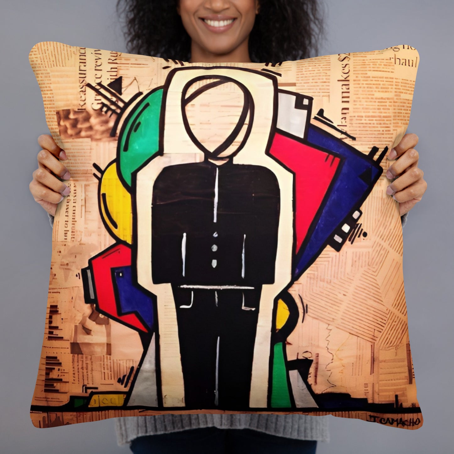 "The love of money/ New Amsterdam" Basic Pillow