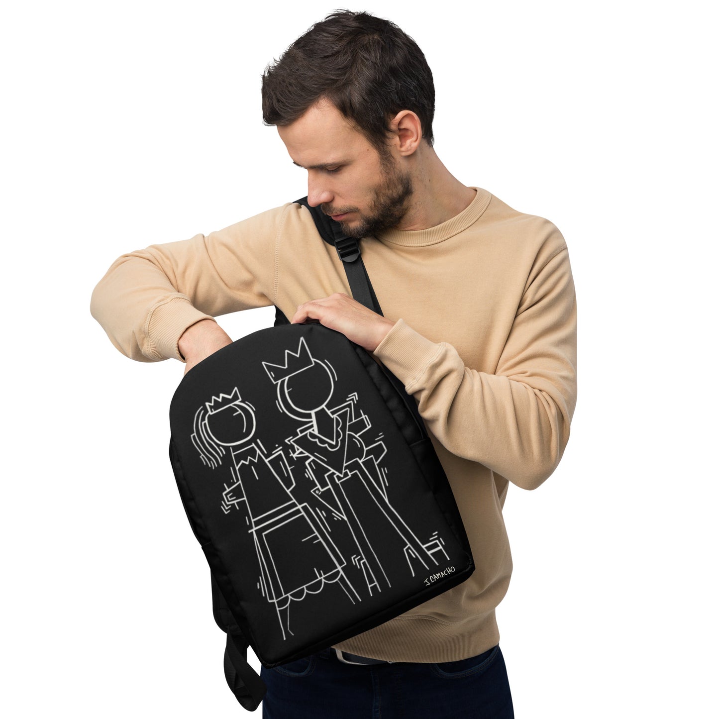 "King and Queen" Minimalist Backpack