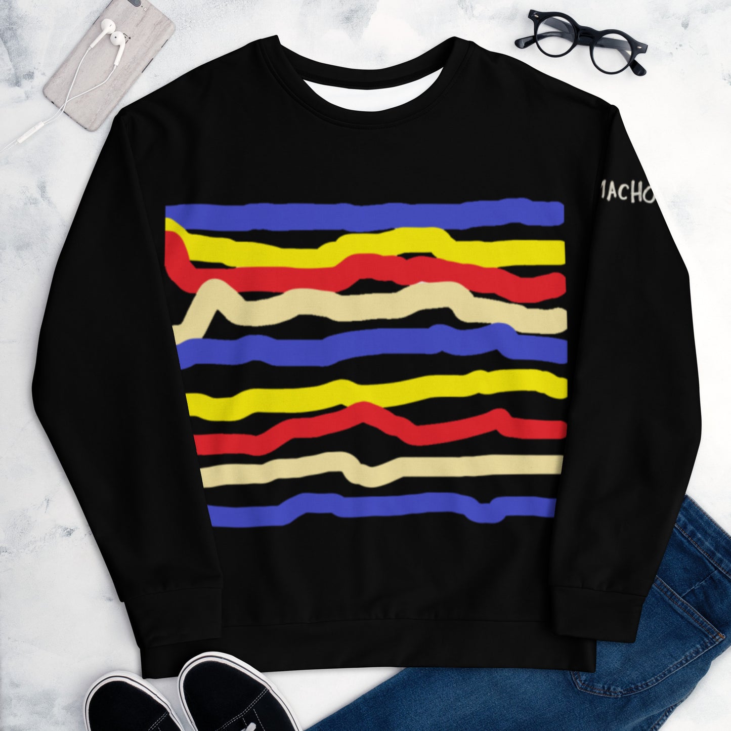 geometric lines Unisex Sweatshirt