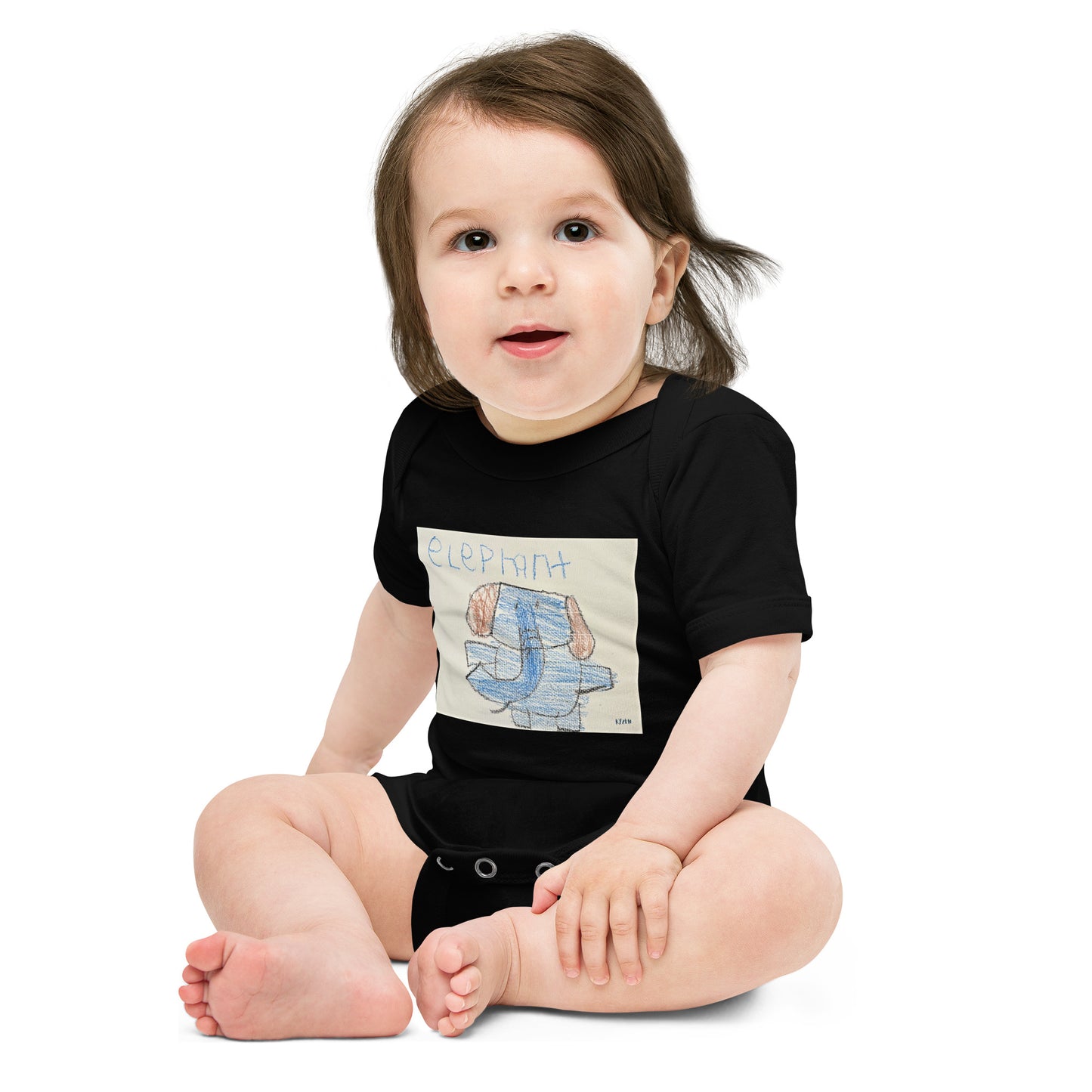 "Elephant" by Ryzen Baby short sleeve one piece