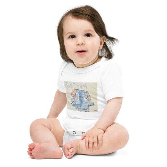 "Elephant" by Ryzen Baby short sleeve one piece