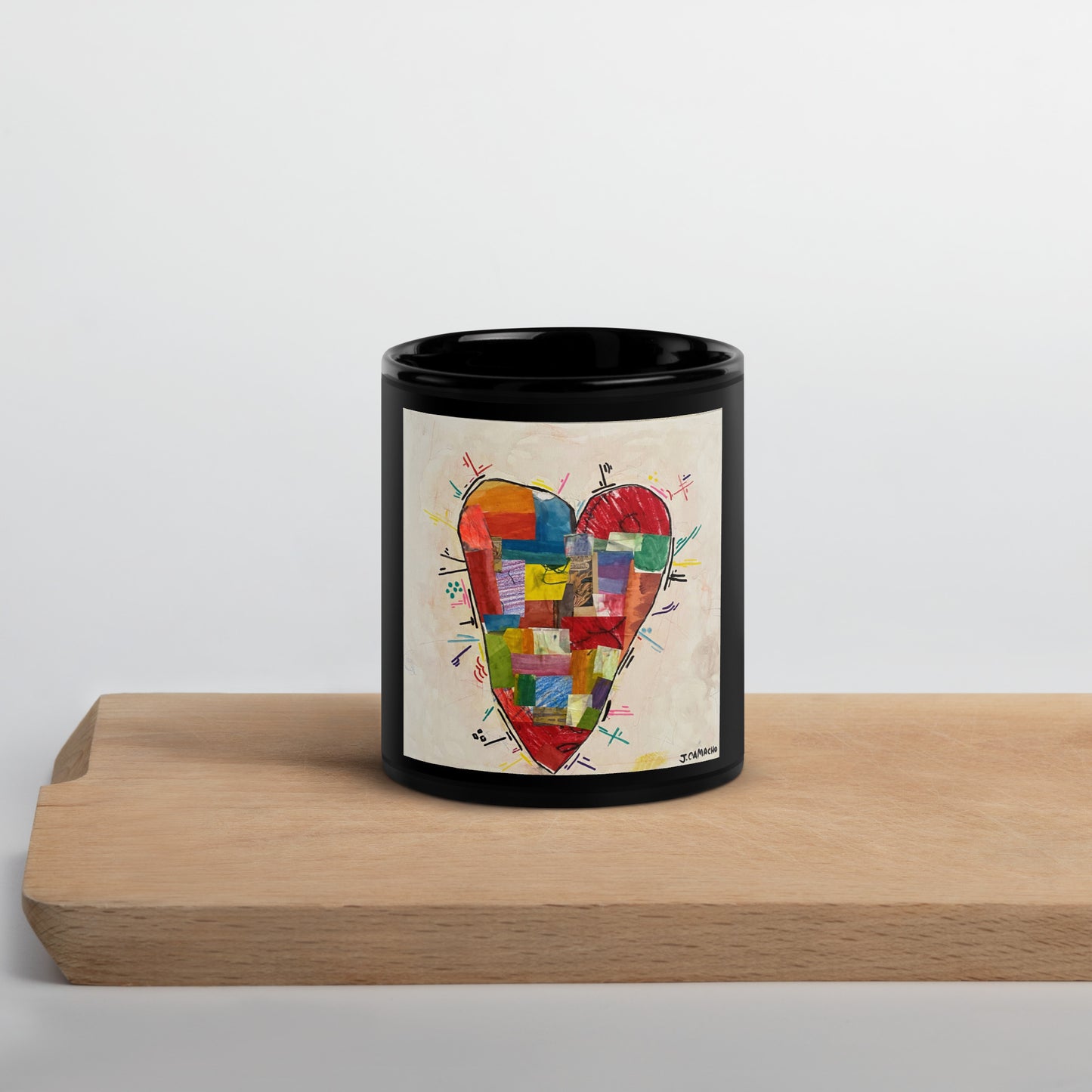 "Putting the pieces back together" Black Glossy Mug