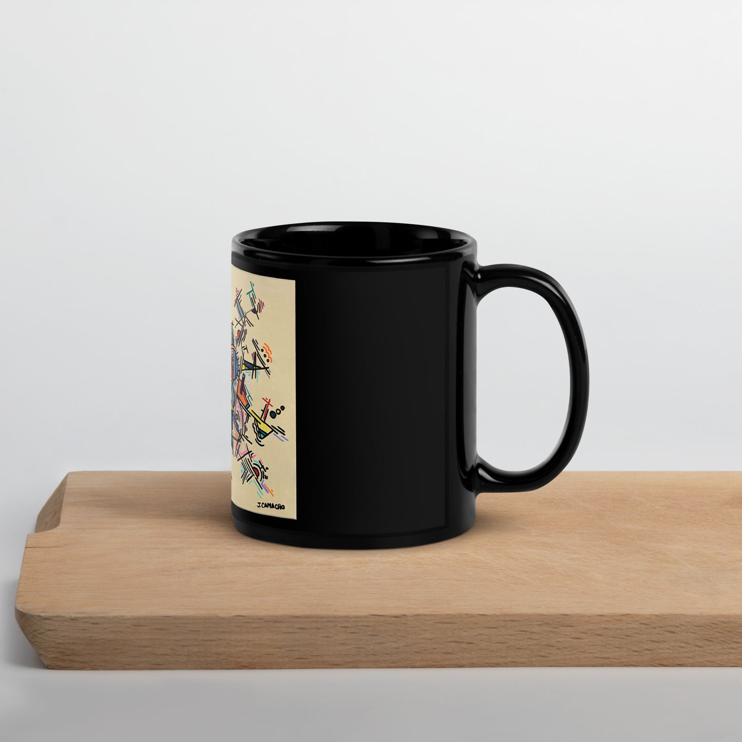 "Retaliation" Black Glossy Mug