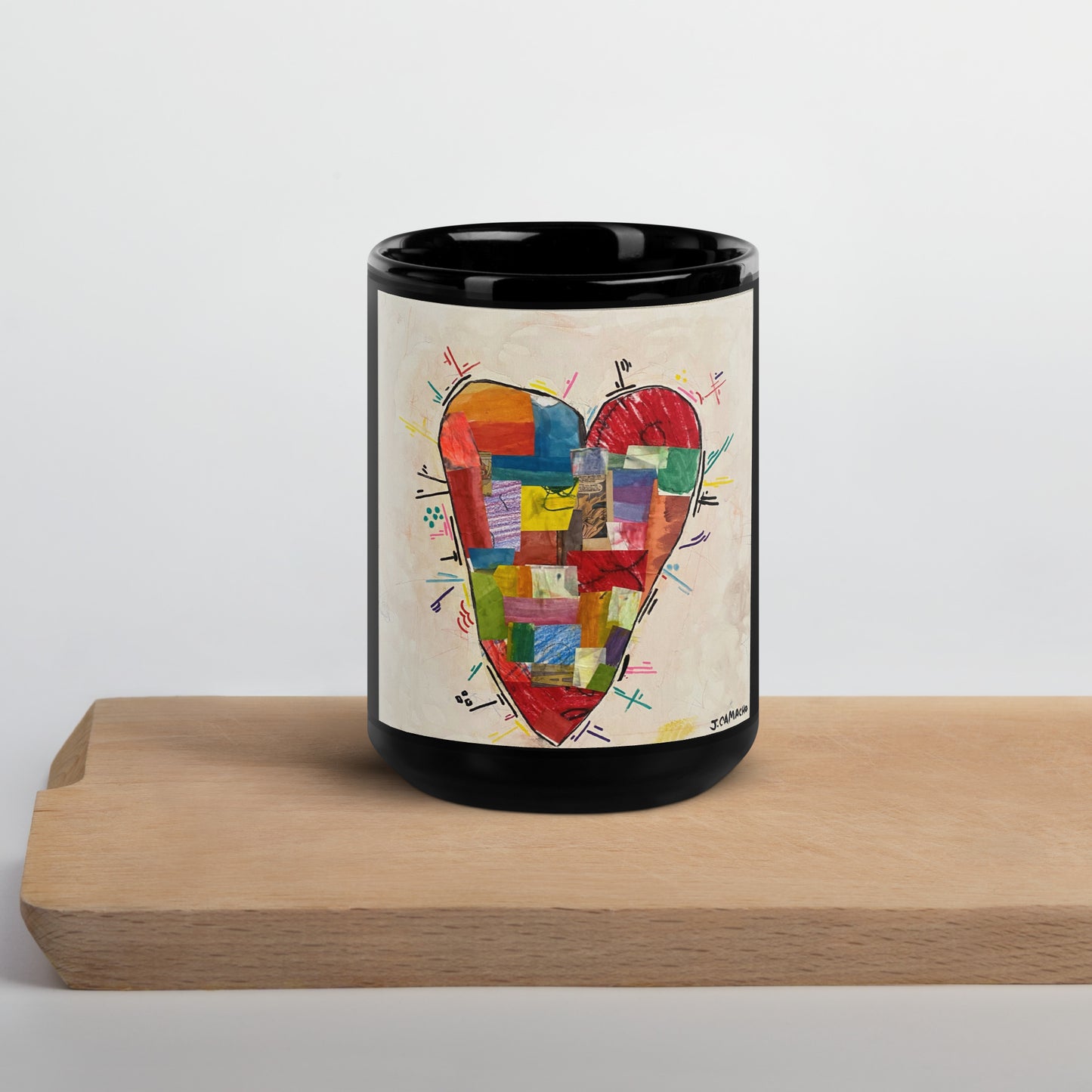 "Putting the pieces back together" Black Glossy Mug