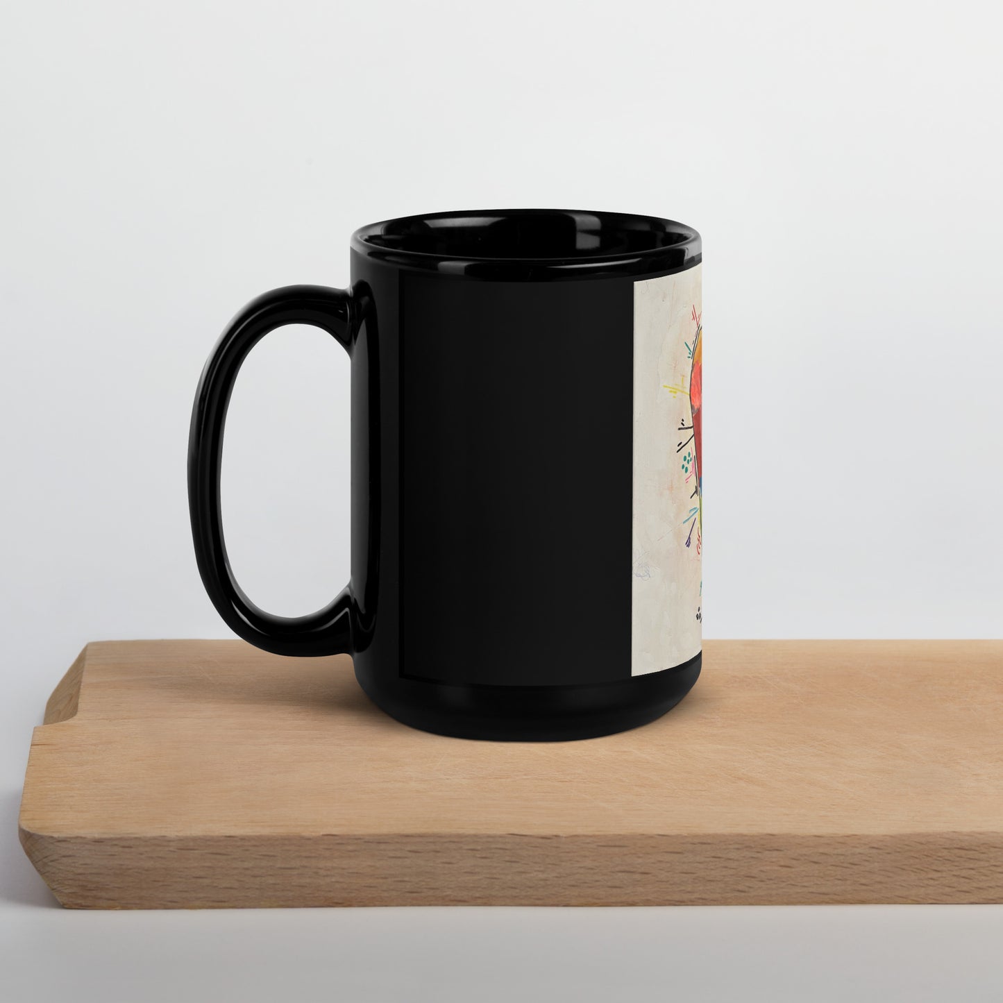 "Putting the pieces back together" Black Glossy Mug